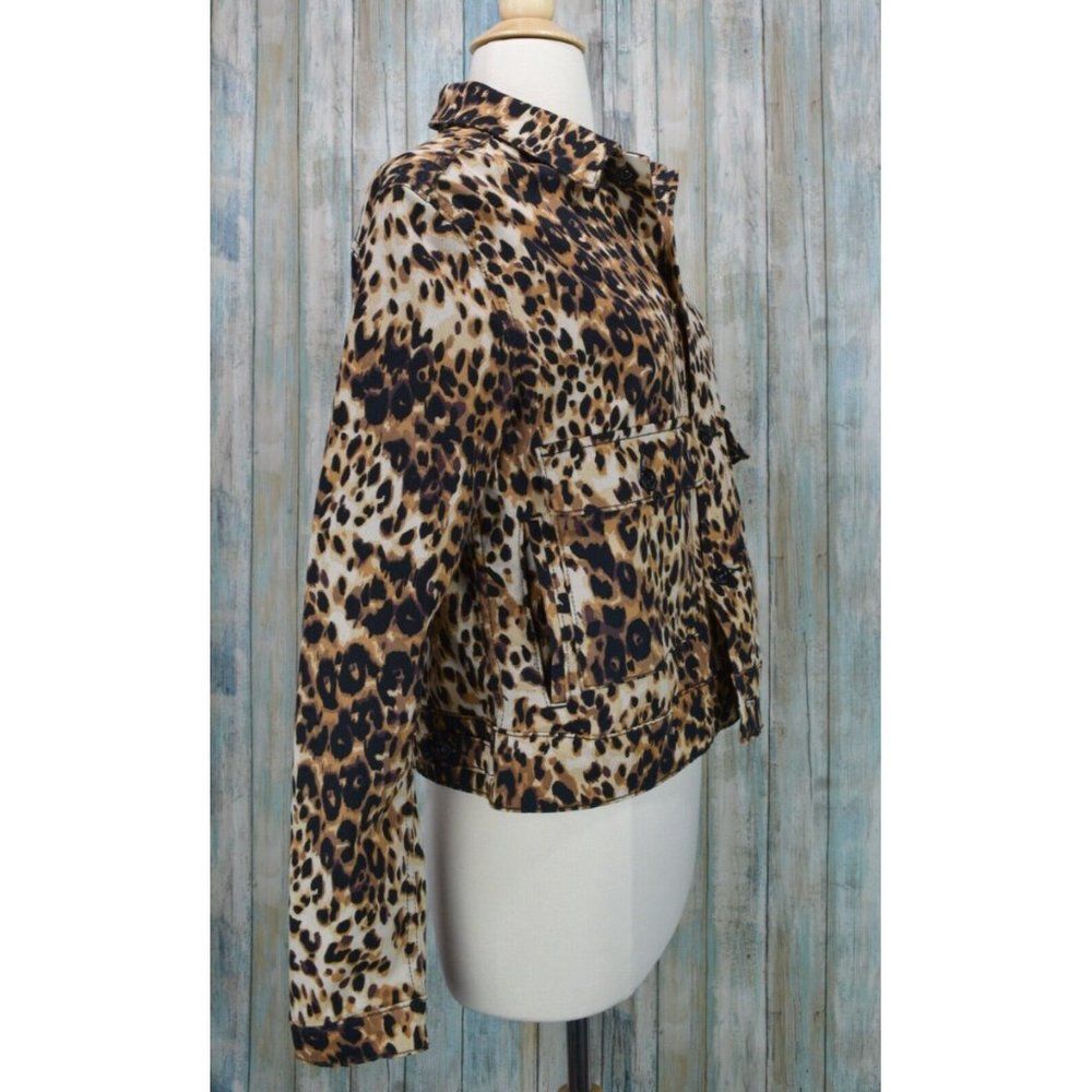 Lularoe Kenny Leopard Print Jacket Size M Simply Comfortable Blazer - Picture 5 of 10